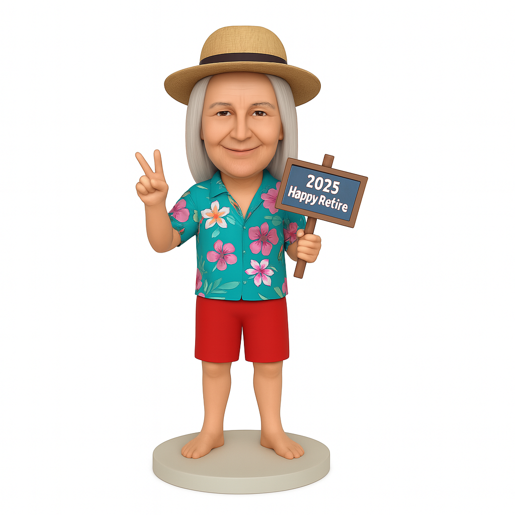 Retirement Forever Young Grandma Bobblehead