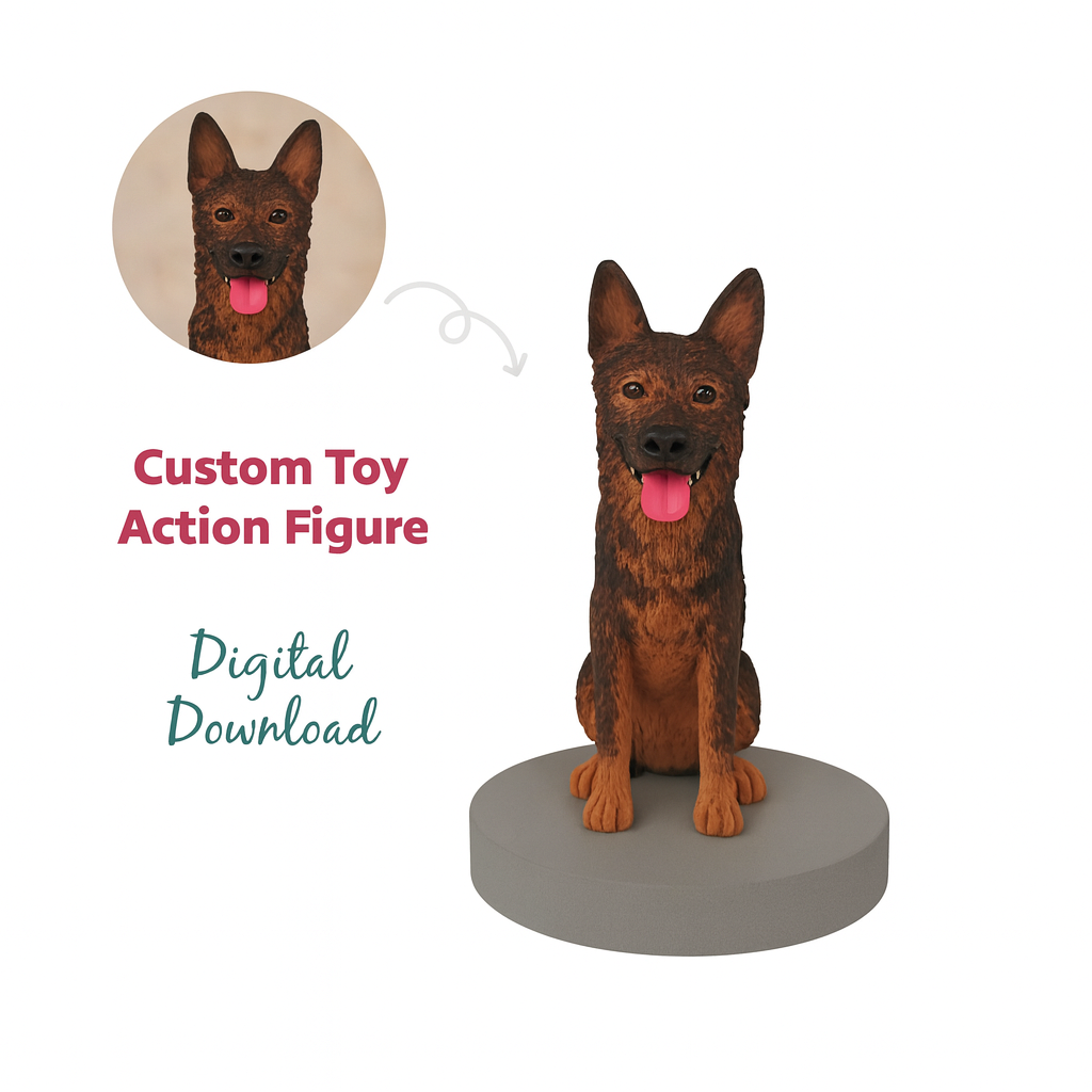 Custom Pet Bobblehead – Personalized Dog Figurine for Special Celebrations