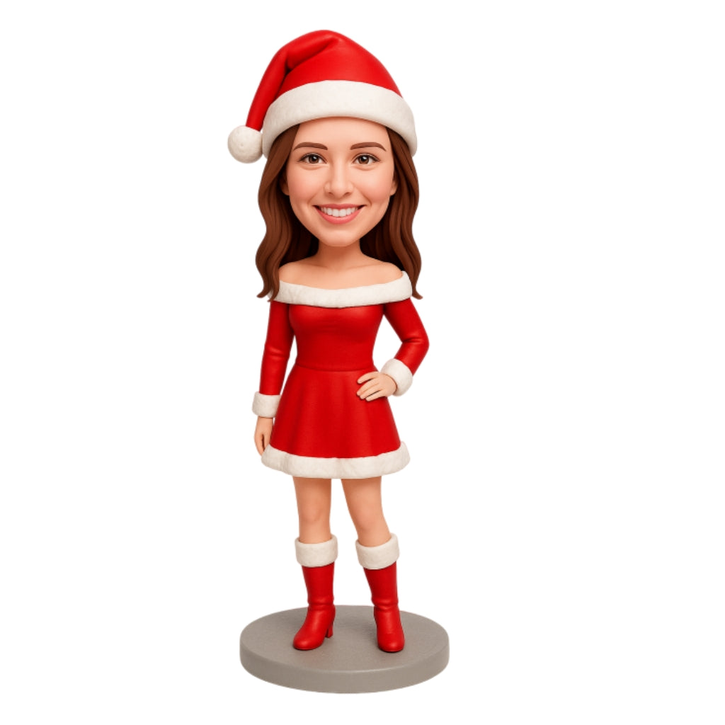 Christmas Gifts for Her – Custom Christmas Girl Bobblehead