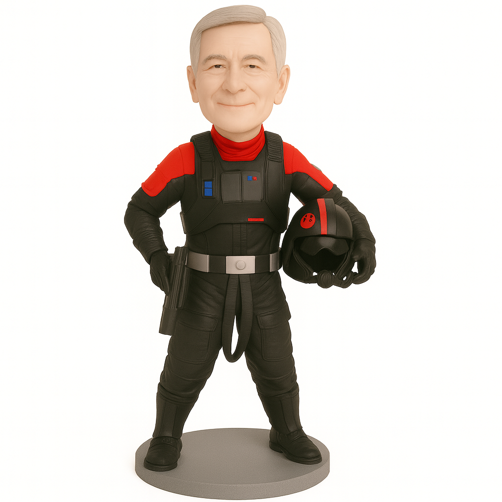 Custom Birthday Bobblehead in Motorcycle Gear | Personalized Gift for Riders