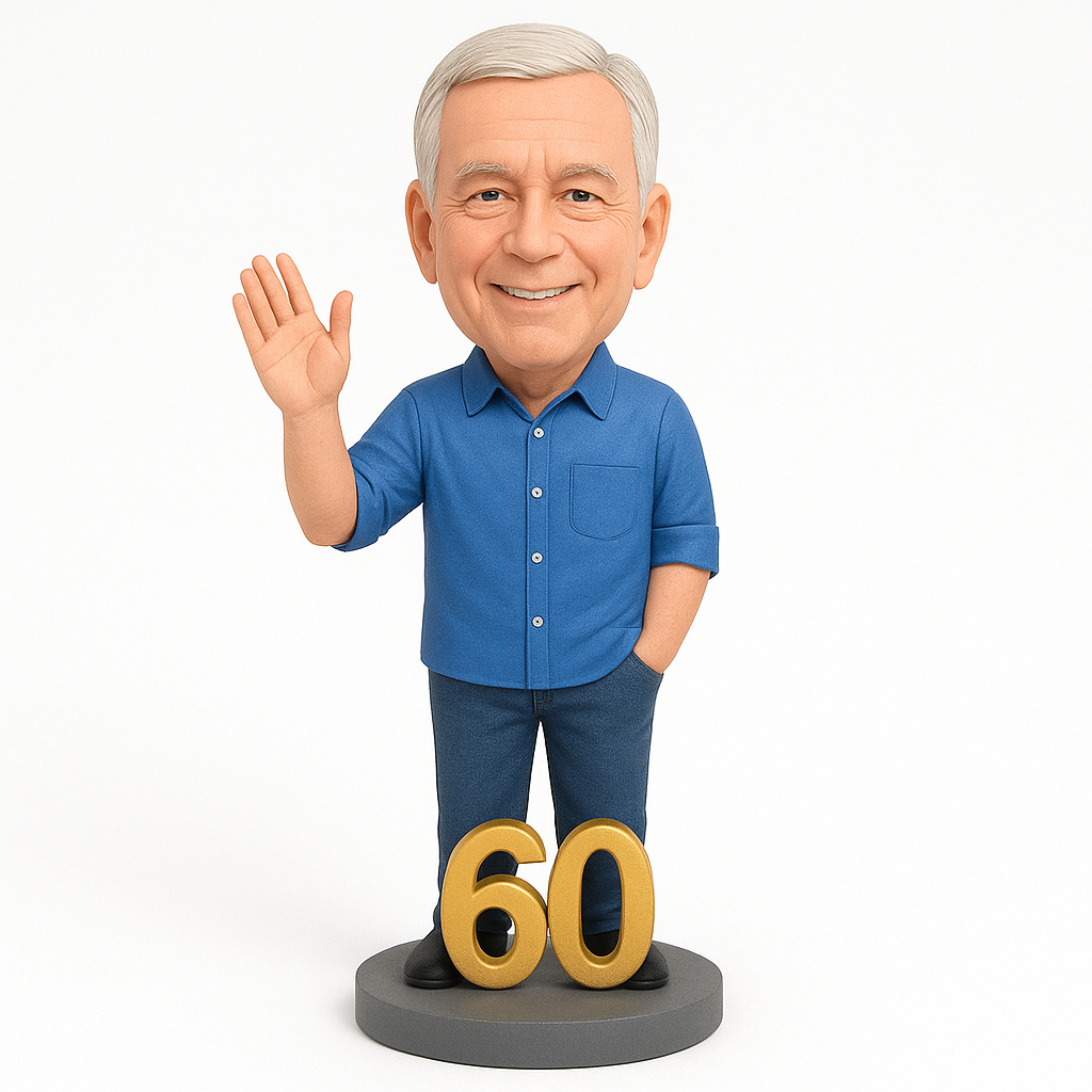 Custom Birthday Bobblehead Waving | Personalized All-Ages Gift