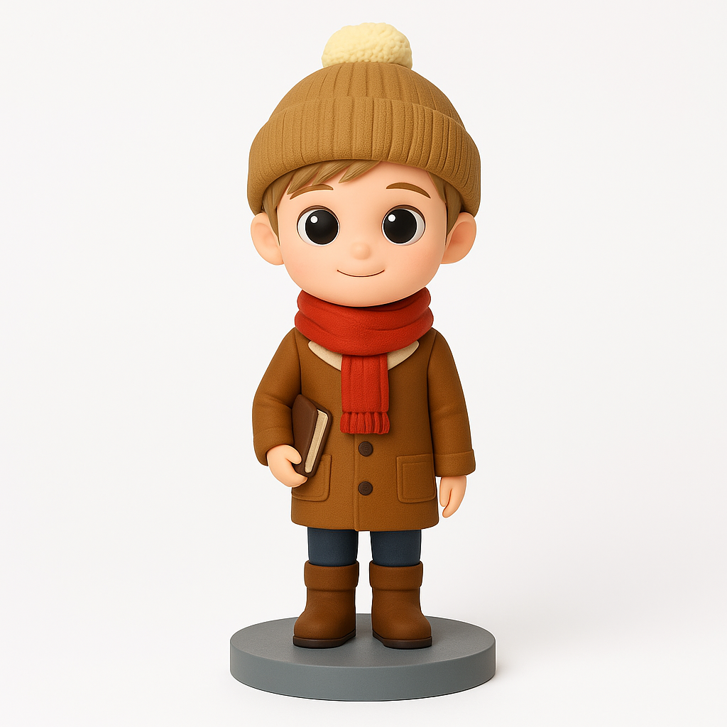 Custom Cartoon Boy Bobblehead From Your Photo Personalized 3D Figurine