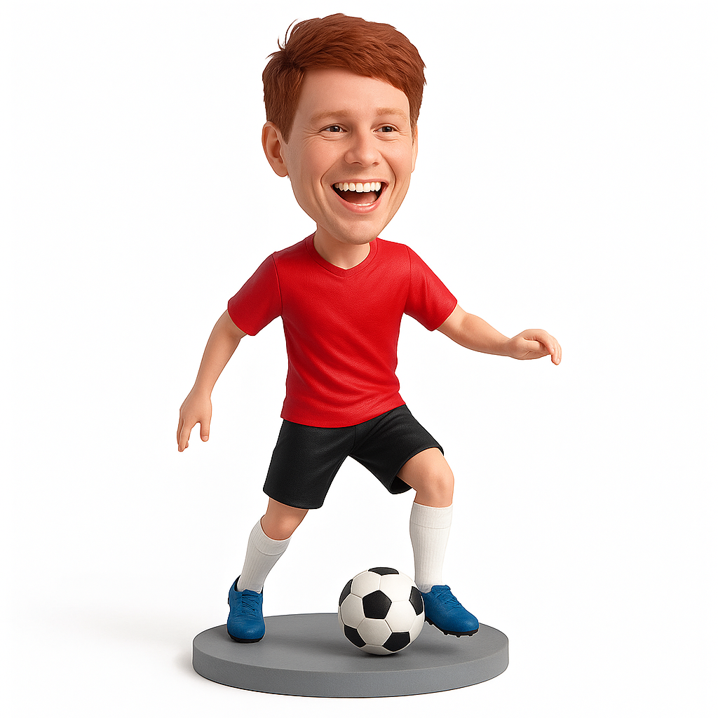Custom Youth Soccer Player Bobblehead