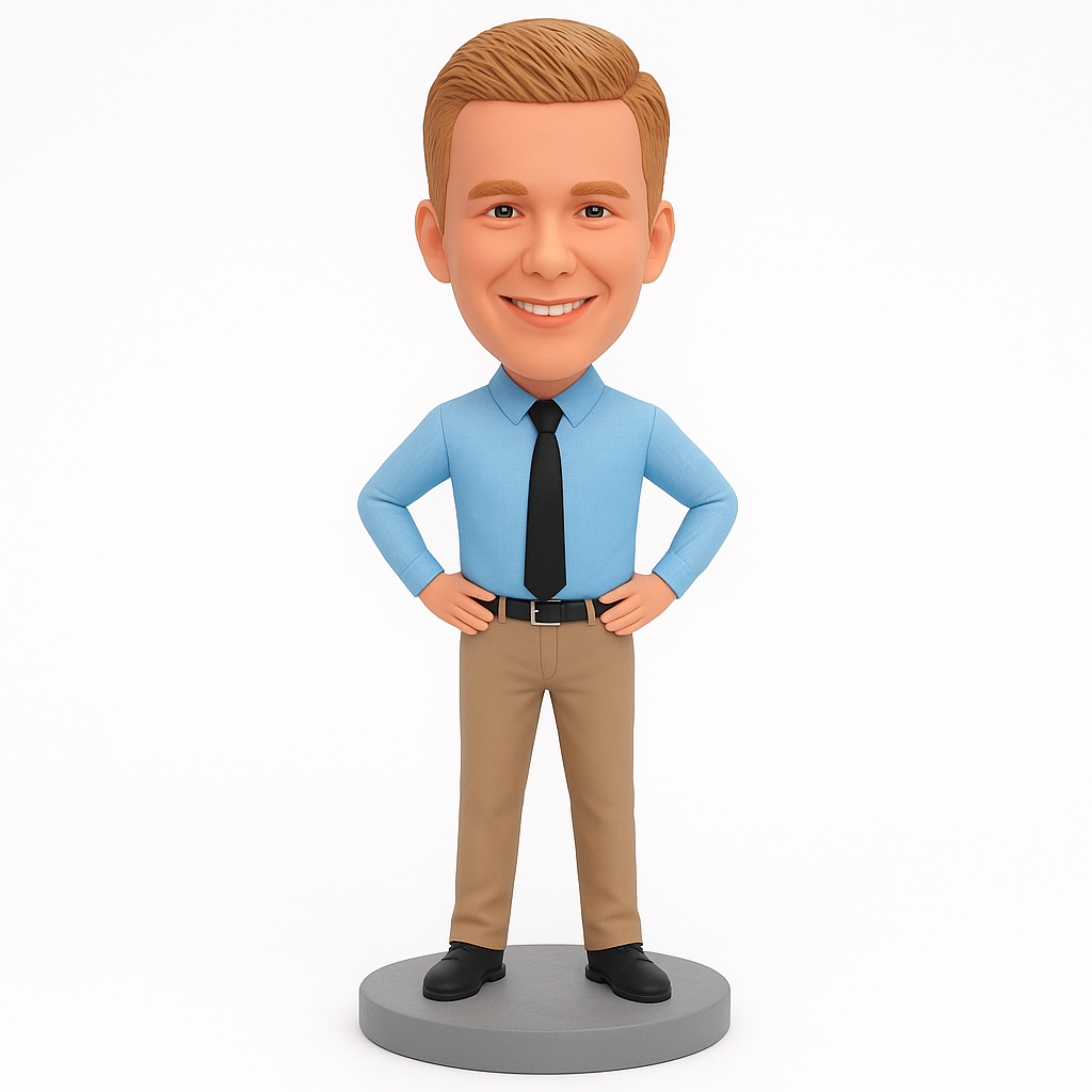 Personalized Office Dad Engraved Bobblehead – Unique Father’s Day Gift