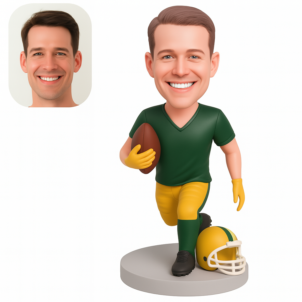 Custom Football Player Bobblehead – Personalized Sports Figurine