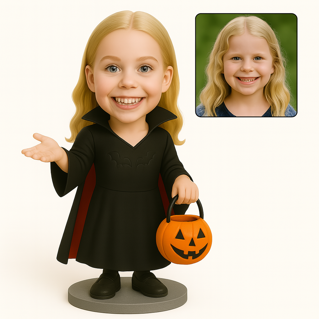 Custom Vampire Girl Halloween Bobblehead