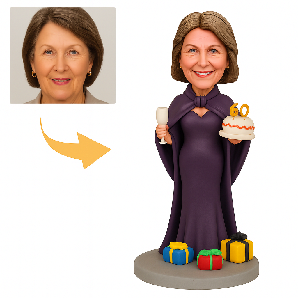 Loving Grandma Custom Bobblehead – Personalized Birthday Gift