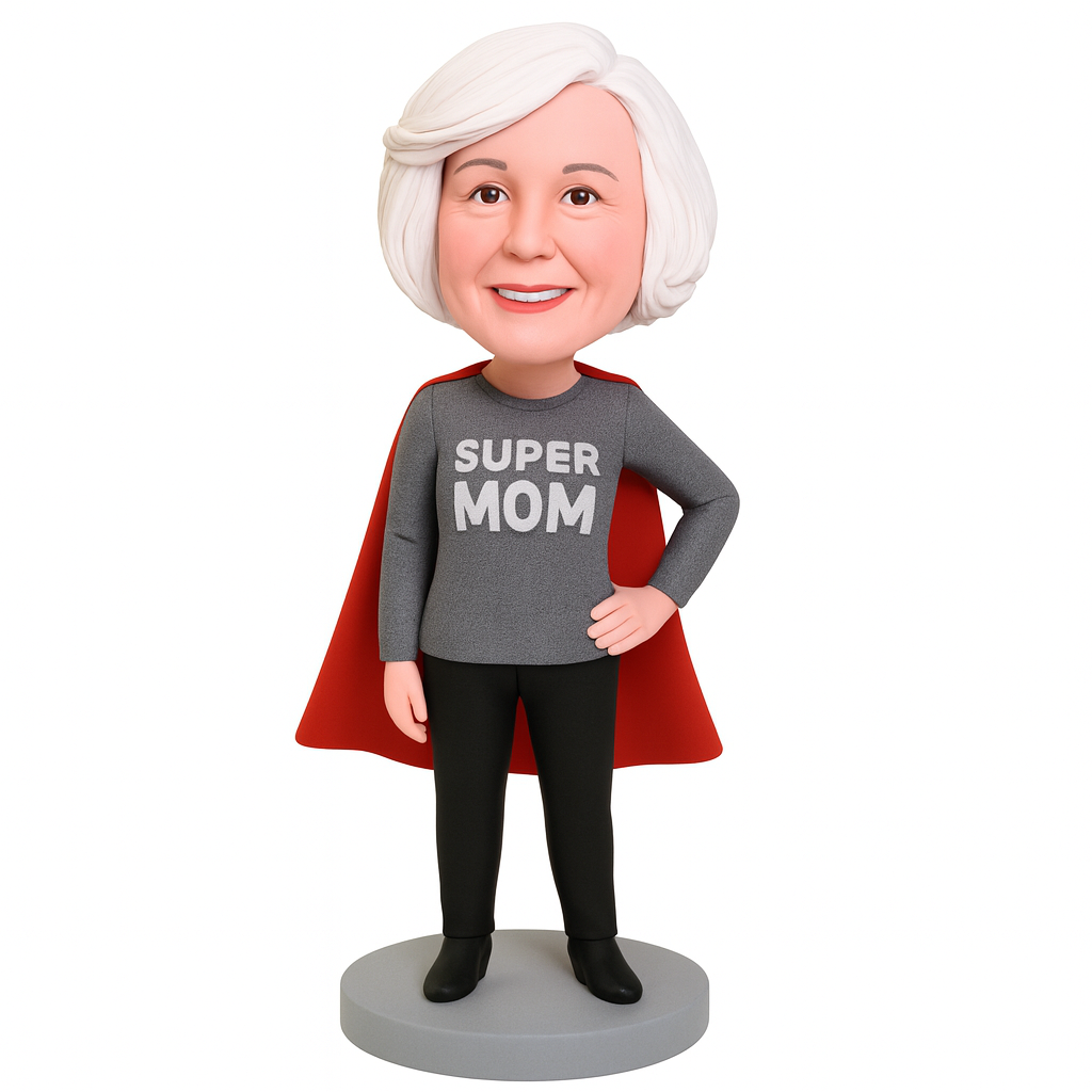 Classic Super Mom Custom Bobblehead
