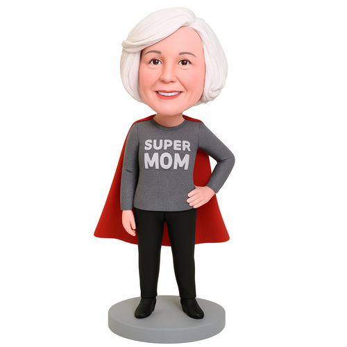 Classic Super Mom Custom Bobblehead