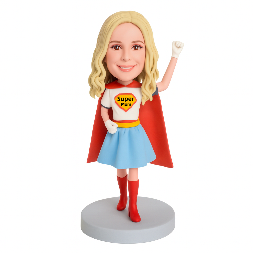 Super Mom Hero Custom Bobblehead