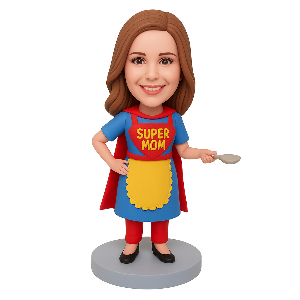 Custom Mother’s Day Cooking Mom Bobblehead