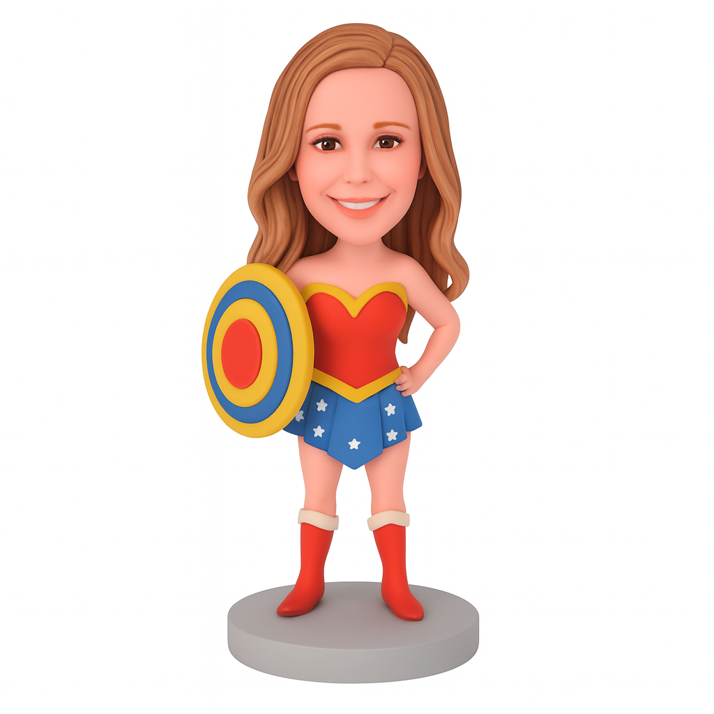 Wonder Mom Superhero Custom Bobblehead