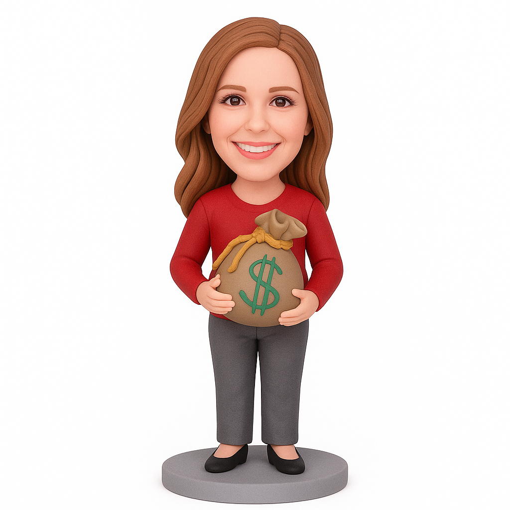 Custom Money-Saving Mom Bobblehead