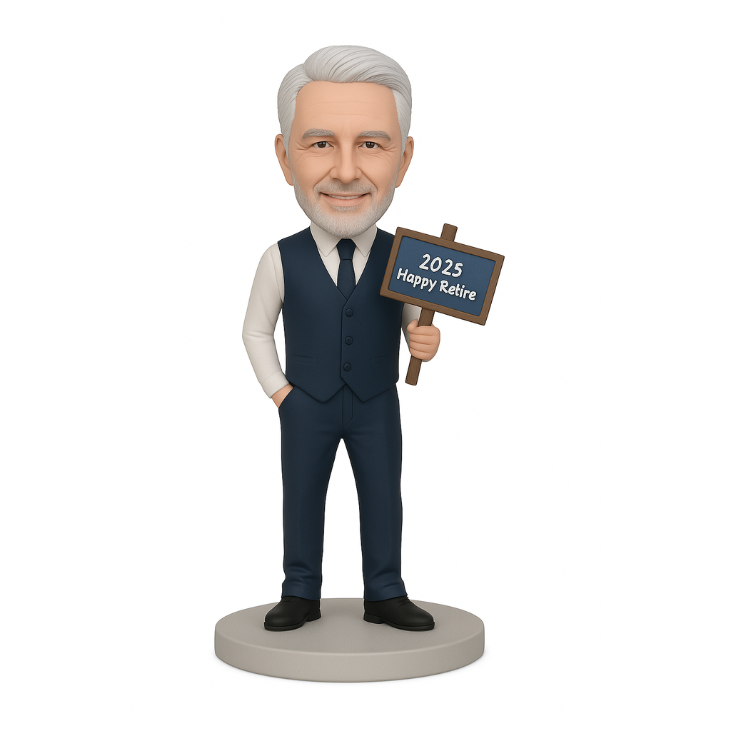 Retirement Gentle Grandpa Custom Bobblehead