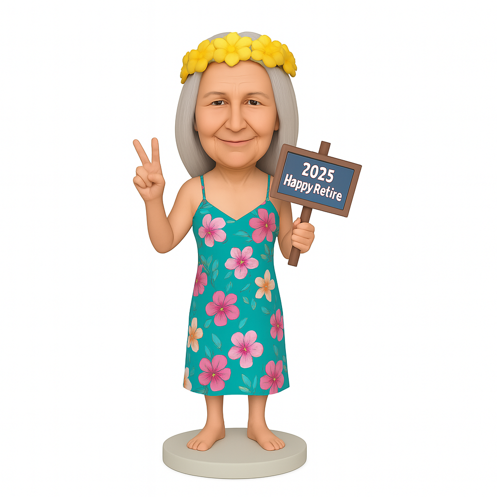 Retirement Loving Grandma Custom Bobblehead