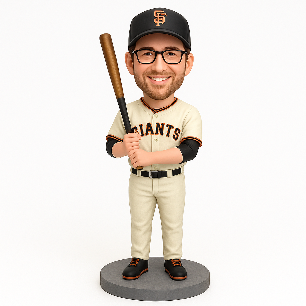Sports Baseball Series Custom Bobblehead – Personalized Baseball Hitter Figurine Gift for Batters & Baseball Lovers