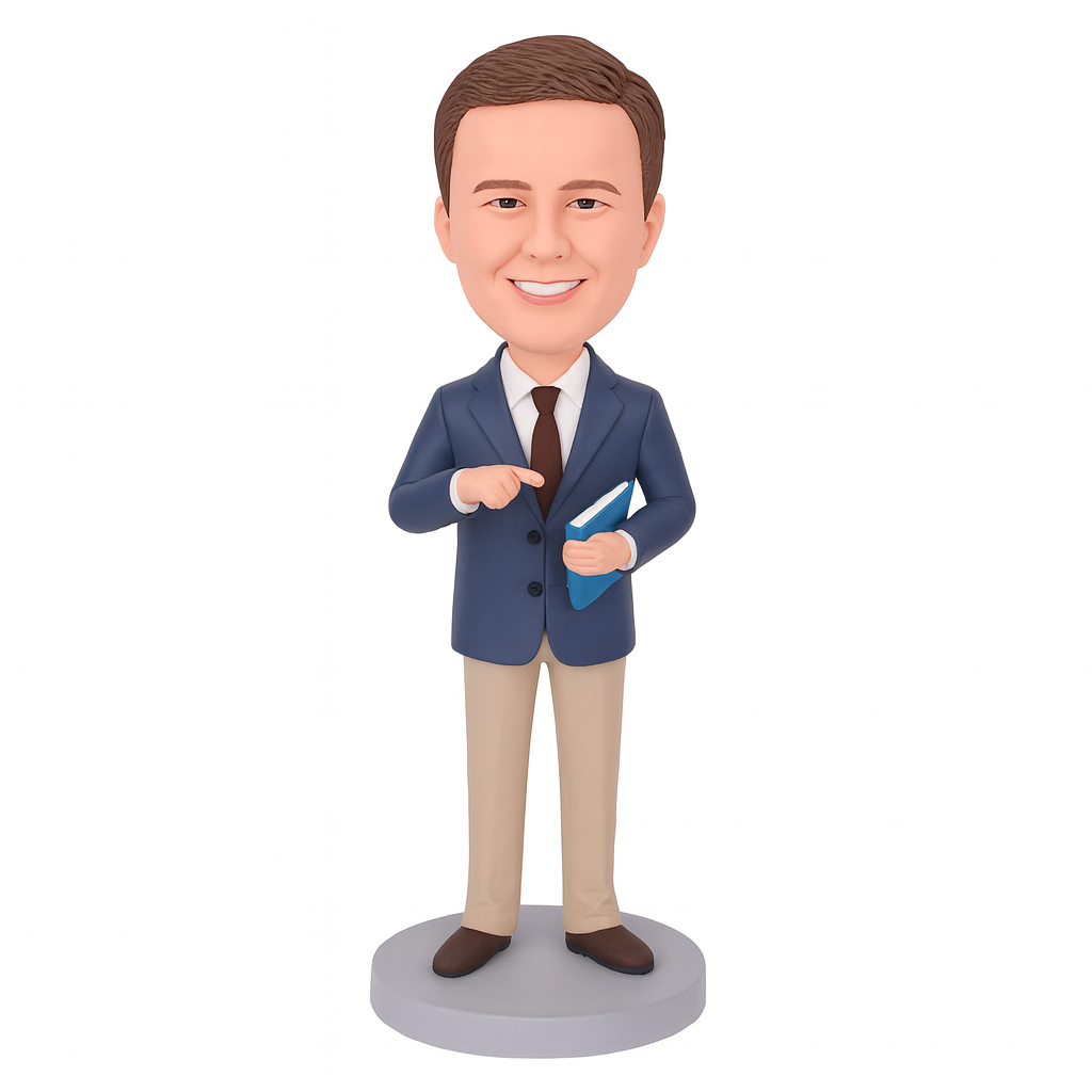 Custom Male Teacher Bobblehead – Personalized Figurine