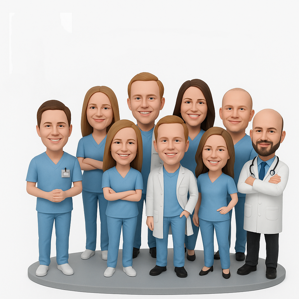 Custom Medical Team Bobblehead