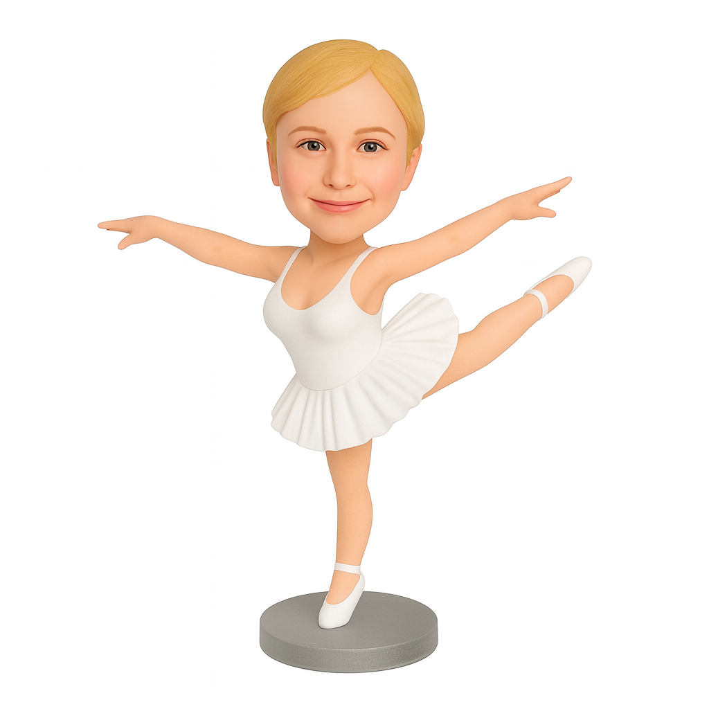 Custom Ballerina Bobblehead – Personalized Dancing Figurine