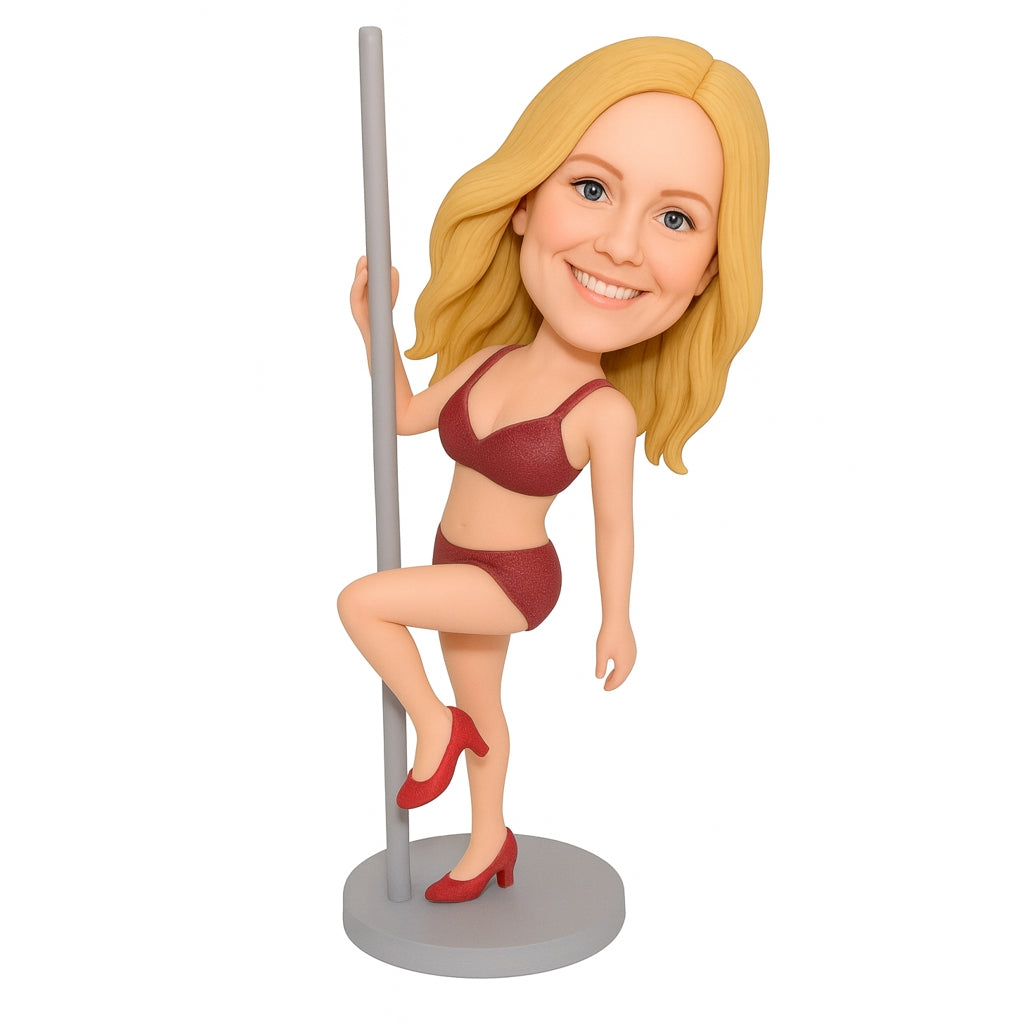 Custom Pole Dance Bobblehead – Unique Personalized Figurine