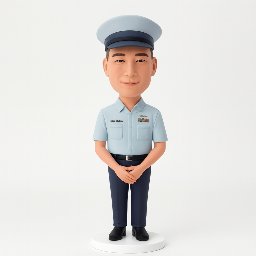 Custom Air Force Bobblehead - Personalized Pilot Figurine